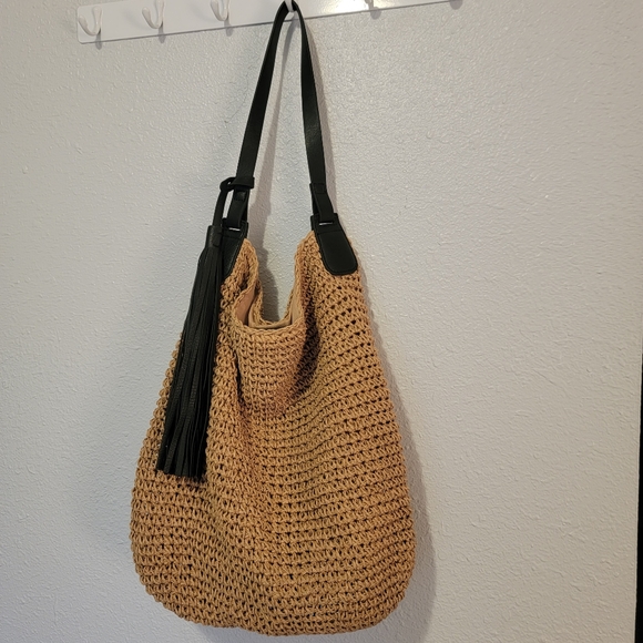 Nordstroms Purse Straw/Rope New w Tag - Picture 1 of 5